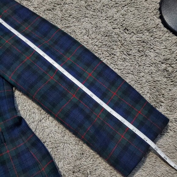 Vintage Pendleton Plaid Tartan Gold Double Breasted Academia Wool Jacket - 18 - Picture 8 of 8